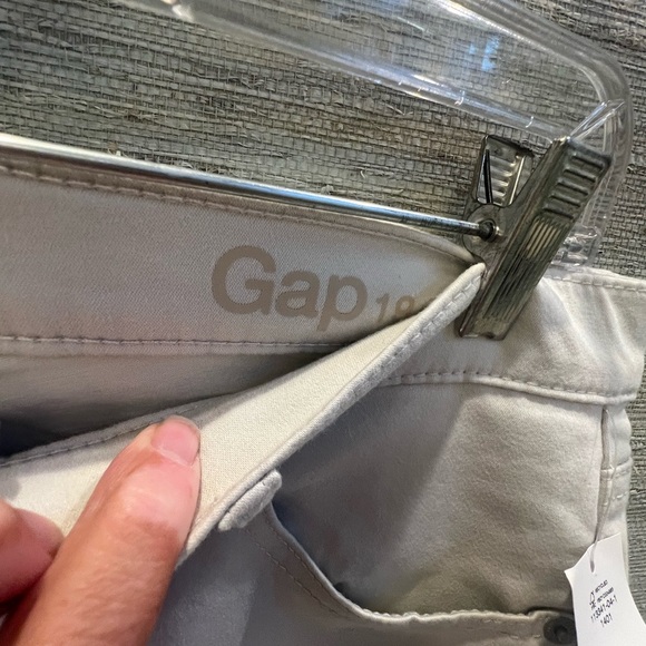 NWT new 32s 32 short GAP high rise true skinny pants beige stone - Picture 14 of 15